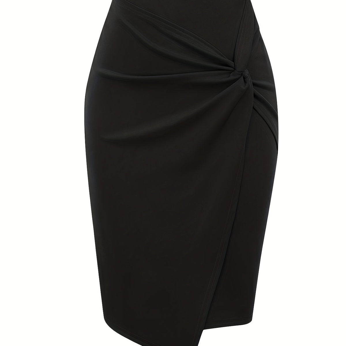 High Waist Pencil Skirt Stretchy Work Business Solid