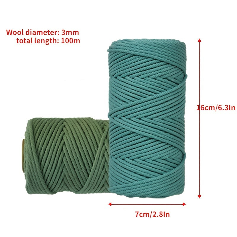 3mmx100m Colorful Rope for Gift Wrapping DIY