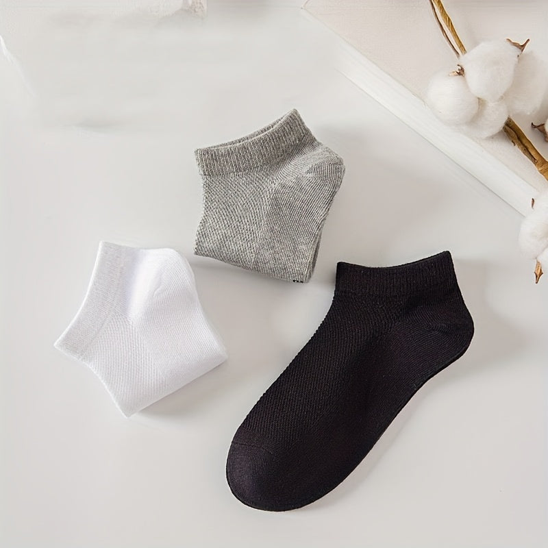 10 20 30 Pairs Unisex Solid Low Cut Socks Women's Stockings
