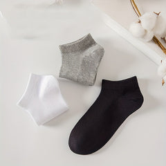 10 20 30 Pairs Unisex Solid Low Cut Socks Women's Stockings