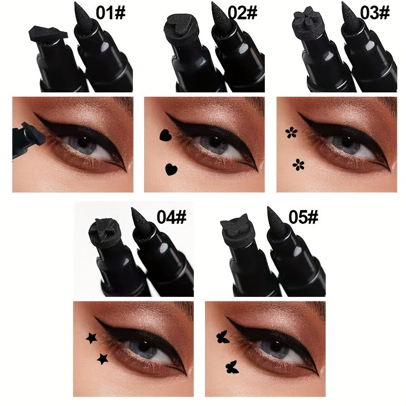 Double Ended Eyeliner Liquid Pen Waterproof Easy Applying Lazy Makeup