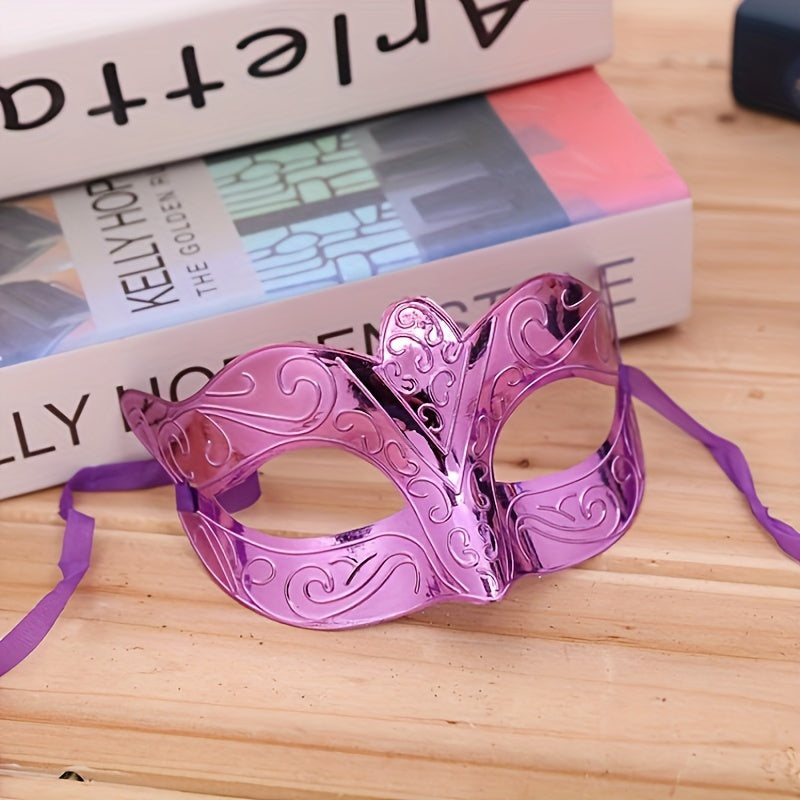 6pcs Vintage Half Face Masks for Festive Parties