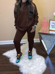  Long Sleeve Sweatshirt & Sweatpants Outfits Two Piece Set