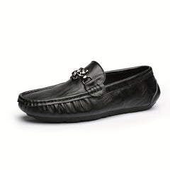 Women's Metal Decor Flat Loafers Soft Sole Slip On Shoes
