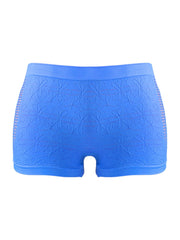 4pcs Floral Textured Boyshort Panties Soft & Comfortable Women's Lingerie