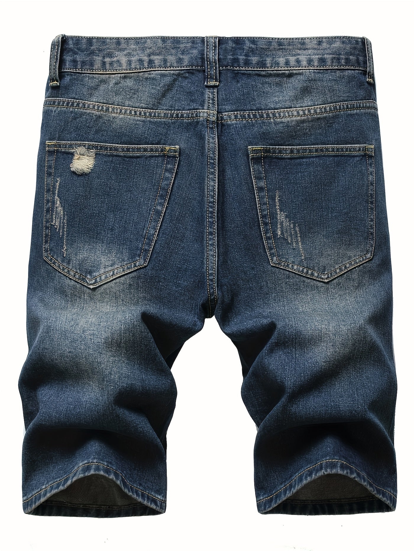 Men's Distressed Denim Shorts for Summer