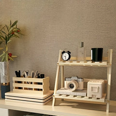 Desktop Organizer Shelves Trapezoidal Desk Display Rack