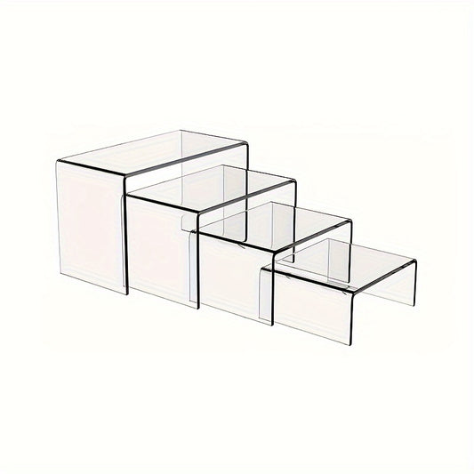 Clear Acrylic Risers for Display - Table Decor Stand for Desserts, Collectibles