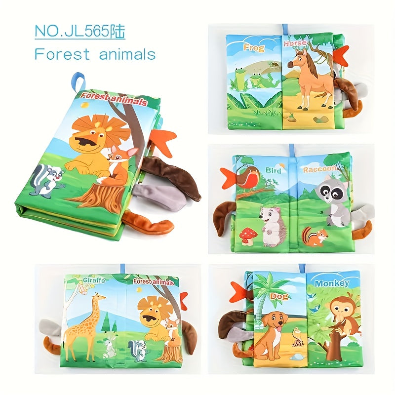3pc Sensory Preschool Books with Touch Pages Safe Belly Time Toys
