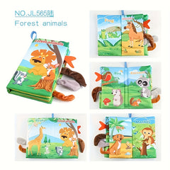 3pc Sensory Preschool Books with Touch Pages Safe Belly Time Toys