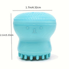 Silicone Exfoliating Facial Scrubber Brush Octopus Shape
