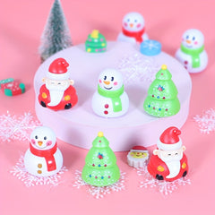 Christmas Santa Claus Toy Car Random Cartoon Design Pullback Car For Kids