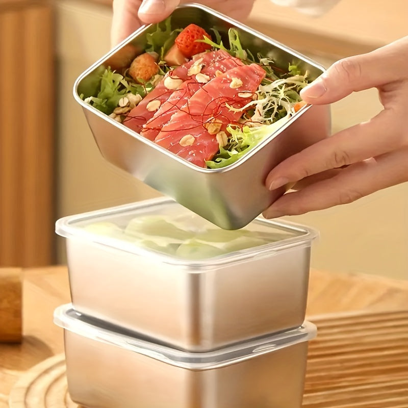 Stainless Steel Fresh Keeping Box for School, Home, Picnic