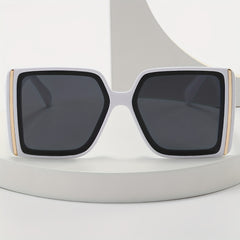 Oversized Square Frame Sunglasses Y2K Hiphop Block Glasses UV400