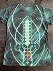 Boy's Diamond Sword Graphic T shirt Slim Fit Tee