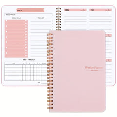 Trees Spiral Undated A5 Daily Weekly Notebook Planner Agenda 52 Sheets