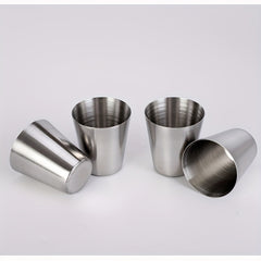 30ml Stainless Steel Beer Cups Set for Travel Outdoor Camping