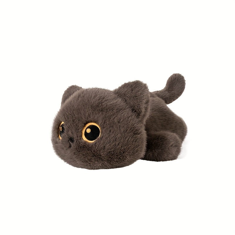 Furry Cat Plush Toy Soft Stuffed Animal Kitten Doll for Holidays & Birthdays
