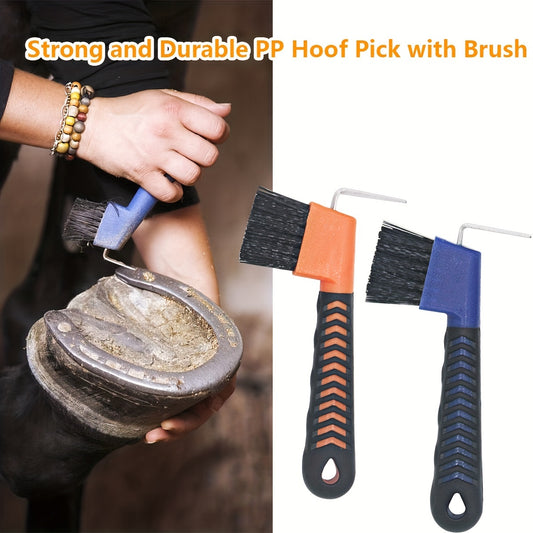 Horse Hoof Pick Brush Equestrian Grooming Tool