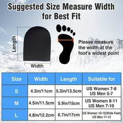 Neoprene Toe Warmers for Shoes Foot Warmer Booties - 2pcs