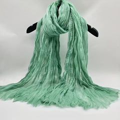 Boho Style Linen Twist Scarf for Outdoor Activity
