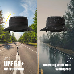 Breathable Waterproof Bucket Hat for Outdoor Sun Protection