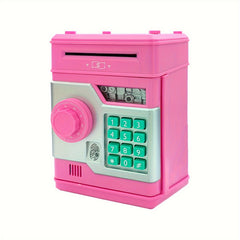 Secure Electronic Coin Bank with Password and Fingerprint Unlock