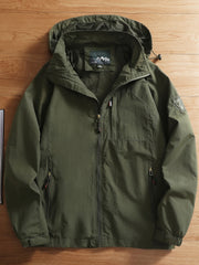 Men's Casual Zipper Pockets Windbreaker Jacket Waterproof Soft shell Jacket