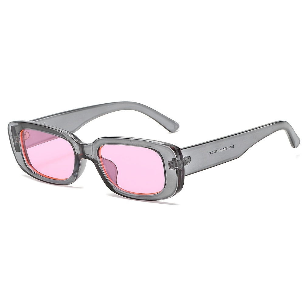 Vintage Punk Rectangular Sunglasses Women's Eyewear