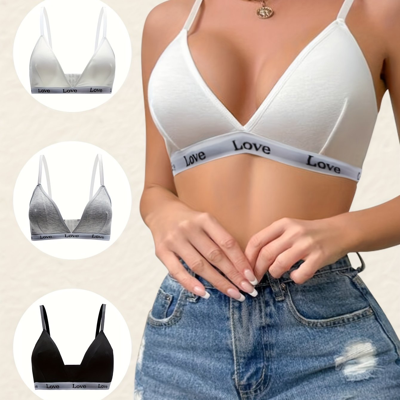 Letter Print Yoga Bra Workout Sports Bra Women's Activewear
