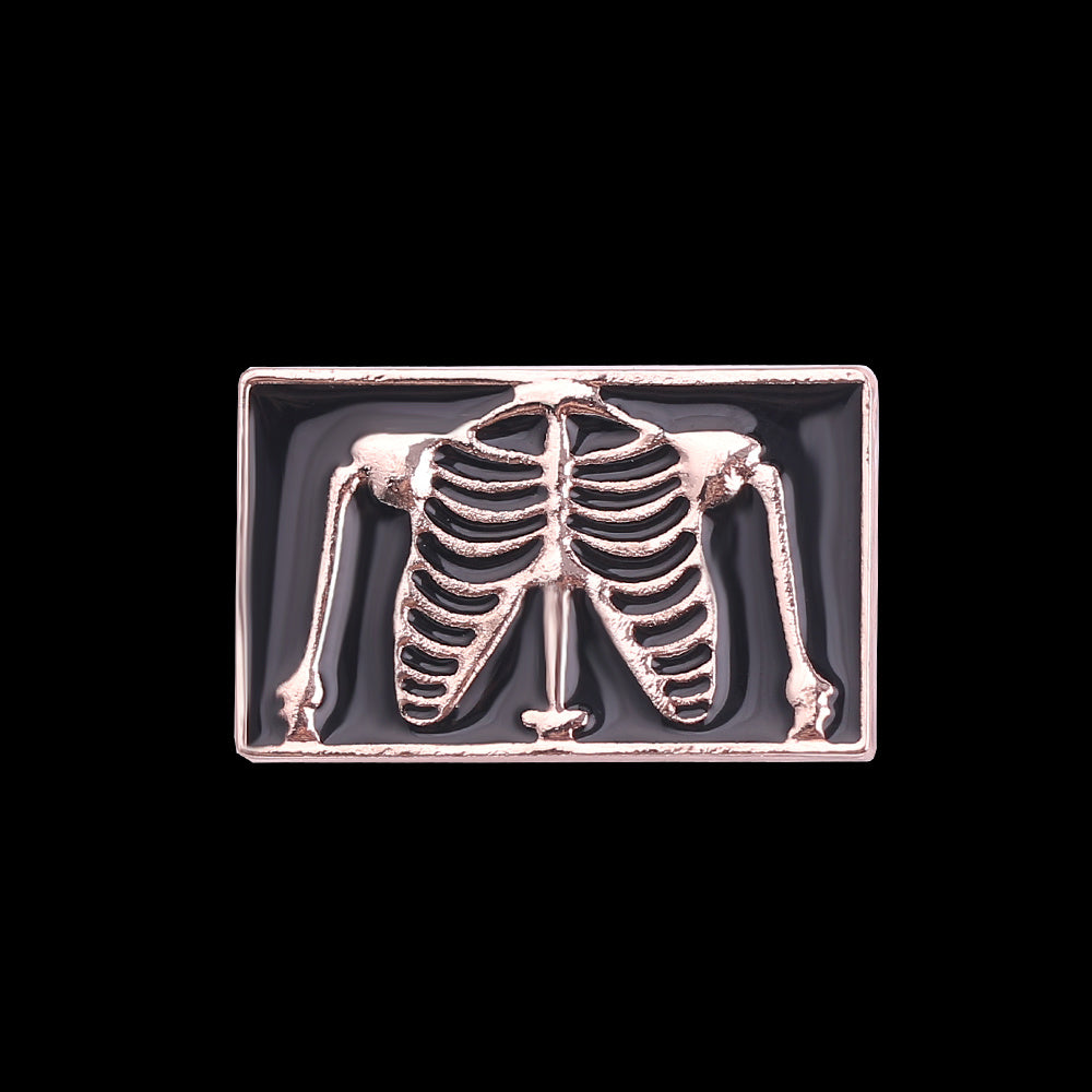 Skull Metal Plating Brooch Clothing Accessories