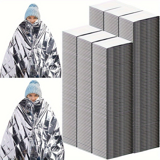 2pcs Emergency Blankets Reflective Blanket for Camping and Hiking