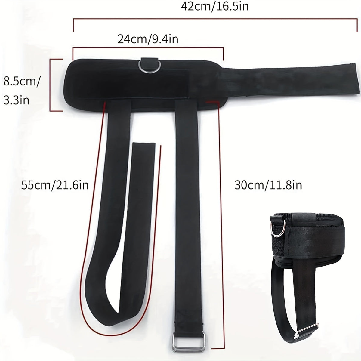 Adjustable Ankle Weights Strap For Cable Machine Dumbbell Attachment