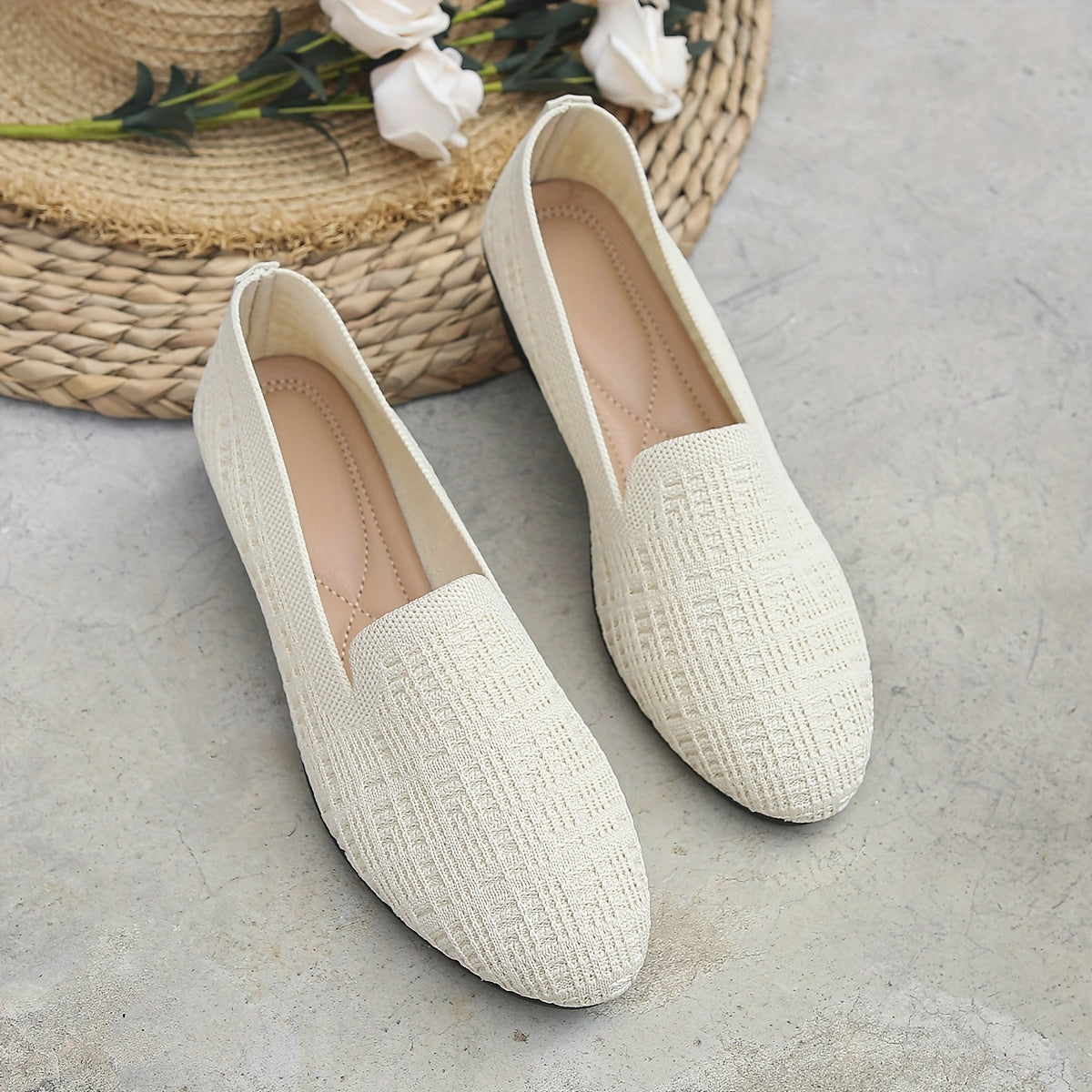 Women's Breathable Slip On Flat Shoes Lightweight & Comfortable