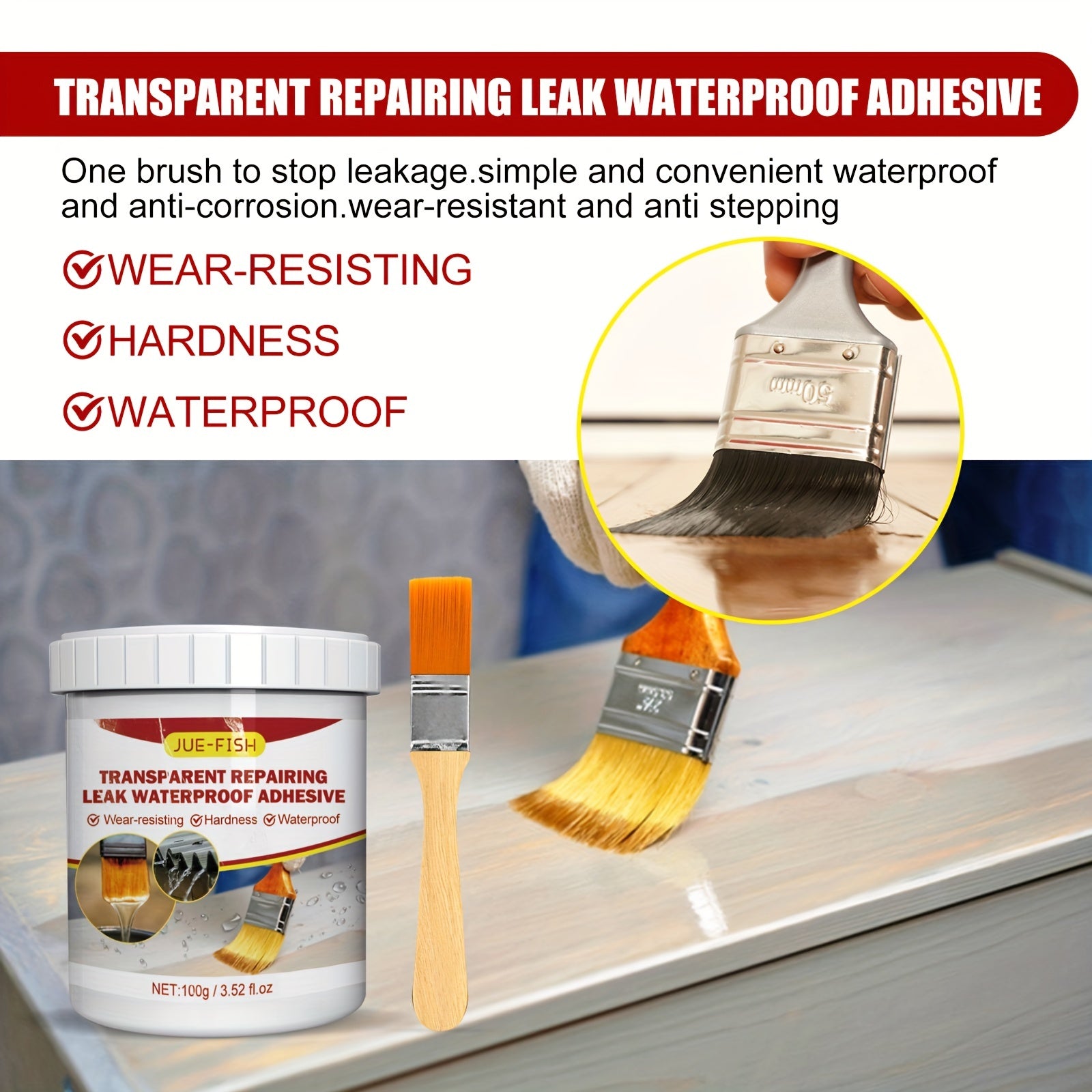Jue Fish Waterproof Glue RV Leak-proof Coating Repair Agent