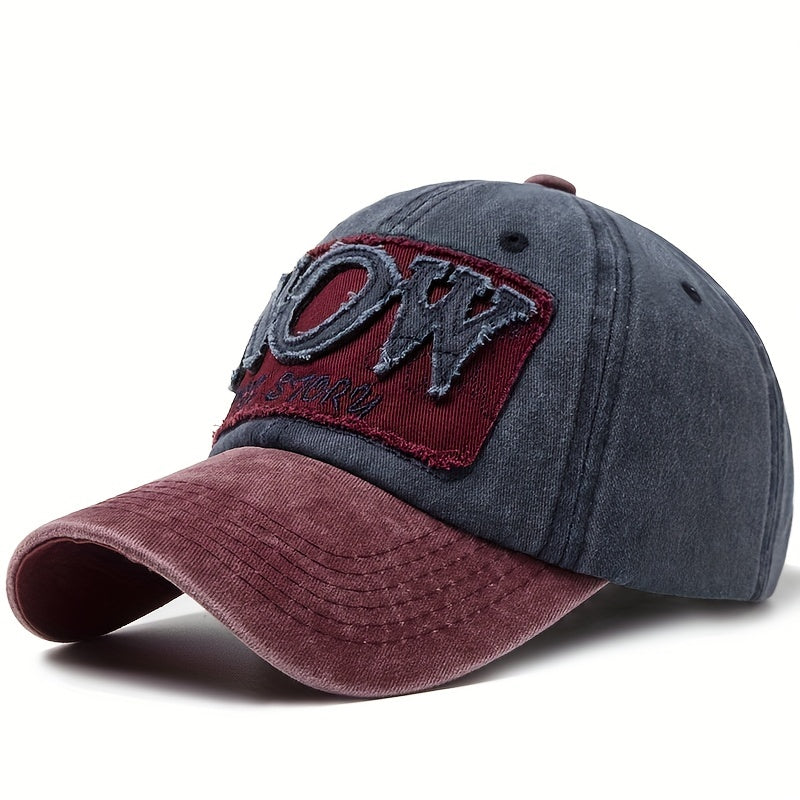 Vintage Embroidered Baseball Cap Unisex Cotton Sun Hat