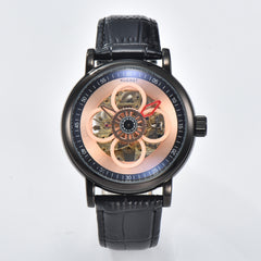 KUERST Butterfly Double Snap Automatic Mechanical Watch Waterproof Four Leaf Fac
