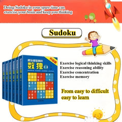 6pcs Sudoku Puzzle Game Training Logical Thinking Easy to Advanced