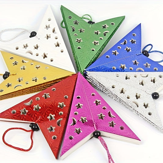 Laser Cut 3D Star Pendant Decoration Pack for Festive Celebrations