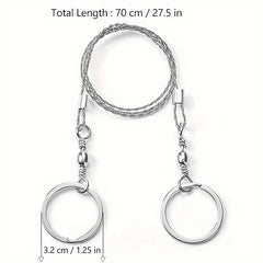 Stainless Steel Wire Saw Portable Survival Saw for Camping