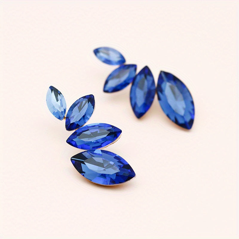 Zircon Decor Stud Earrings Bohemian Style Jewelry