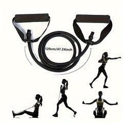 Yoga Resistance Band Non Slip Foam Handle Gym Sports Fitness Workouts