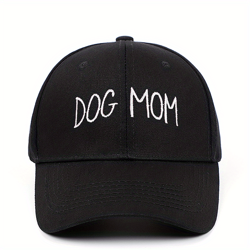 DOG MOM Embroidery Baseball Cap Cotton Dad Hat Adjustable Sun Hats For Women