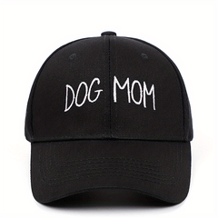 DOG MOM Embroidery Baseball Cap Cotton Dad Hat Adjustable Sun Hats For Women