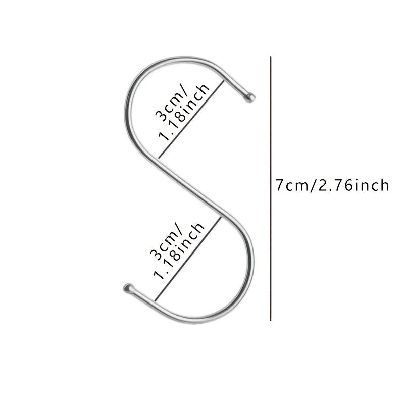 10 Multipurpose Hooks Storage Set: Kitchen & Wardrobe Hooks