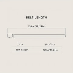 Men's Faux Leather Belt - 47inch - Casual Work Dress