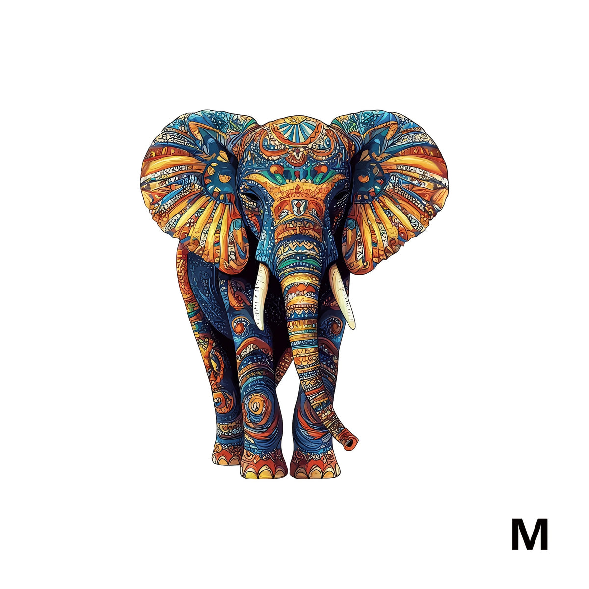 Colorful Elephant Wooden Puzzle Boxed Unique Relax Gift