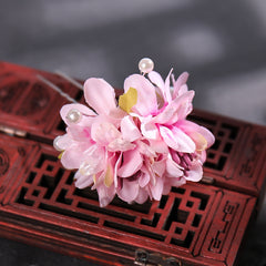 Ancient Style Floral Pearl Haircomb Wedding Hair Accessories