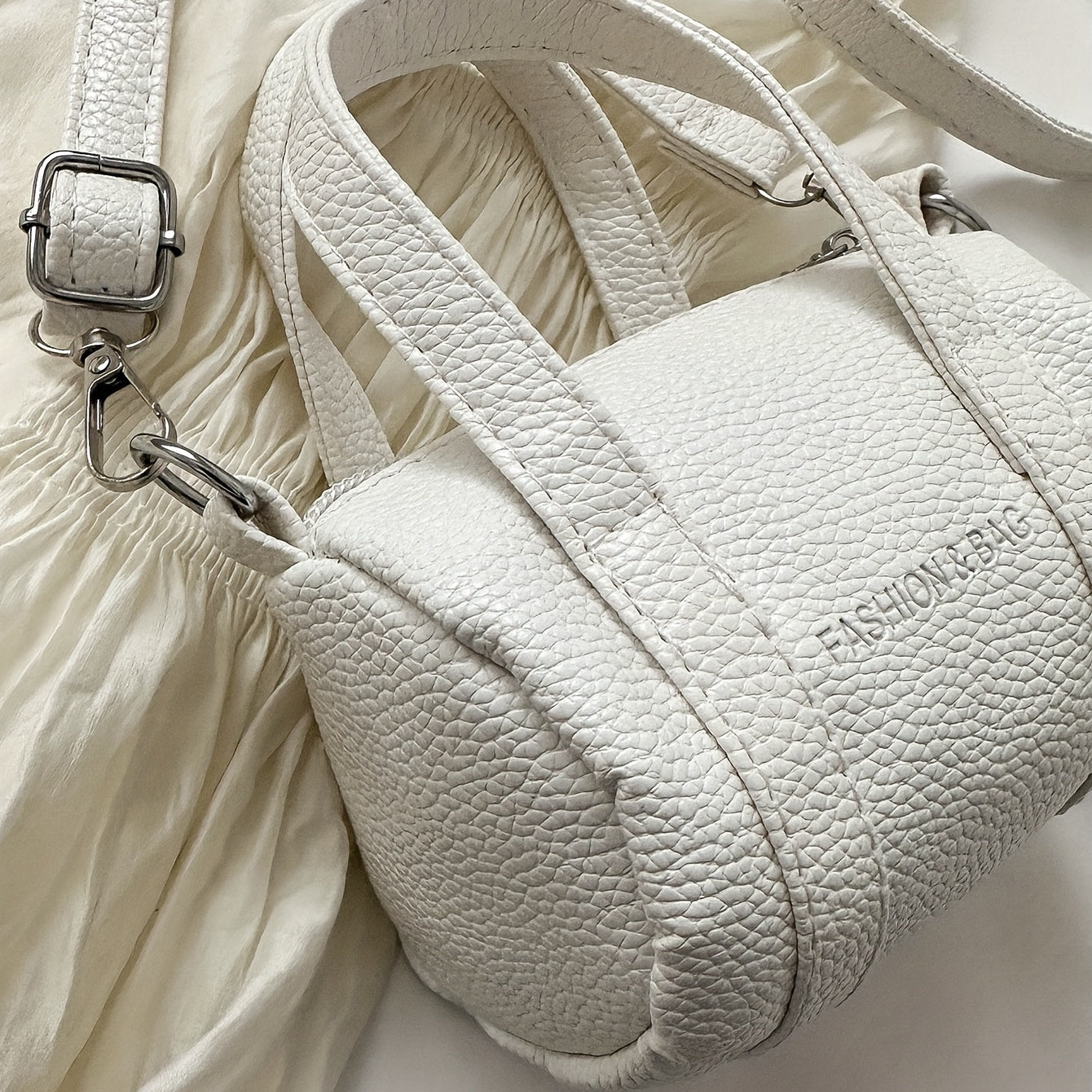 Mini Crossbody Boston Bag PU Shoulder Satchel Women's Casual Handbag