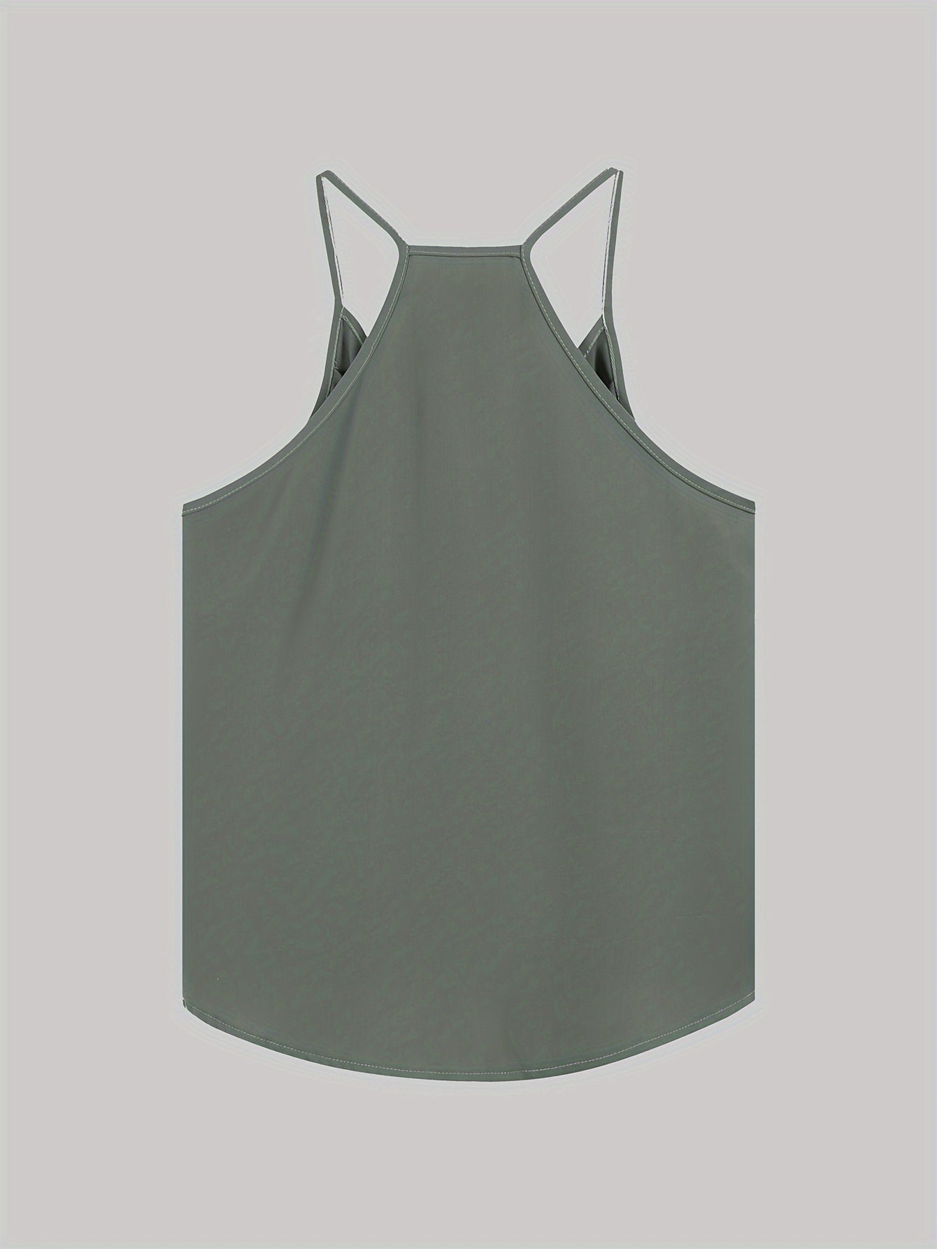  Solid Wrap Cami Top Women's Plus Casual Summer Top